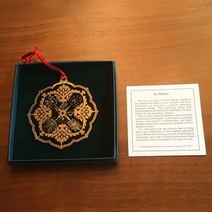 Baldwin Acadia Ice Flower brass ornament - NEW